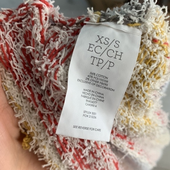 Cabi Cozy Cardigan Wrap bohemian multicolored festive fringe fall Lagenlook - Picture 12 of 14